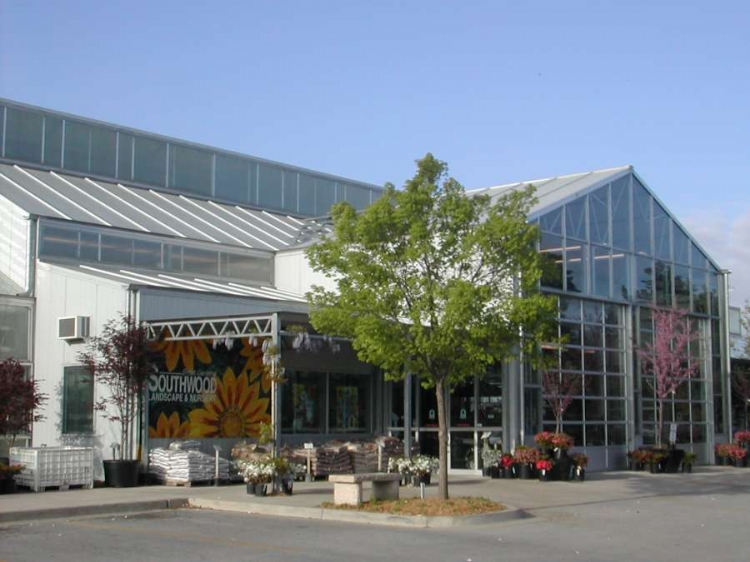 a shot from the outside of the Southwood Landscape and Nursery from the front side