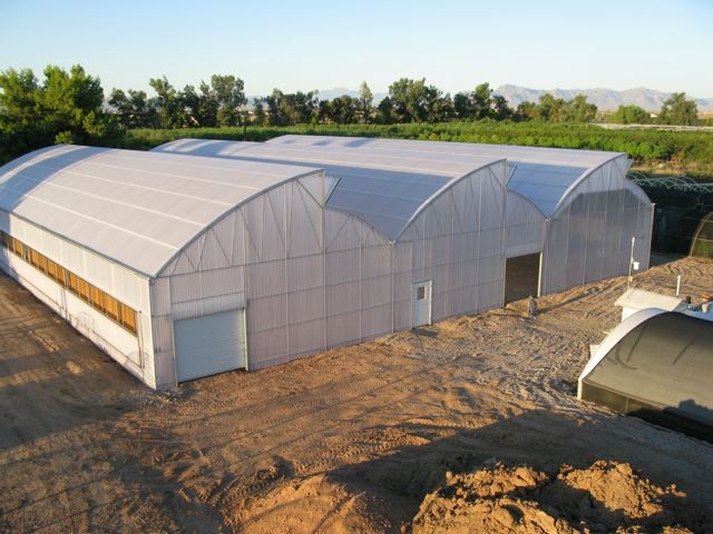 a bird's eye view of the Skyline Nursery's Zephyr greenhouse by Prospiant