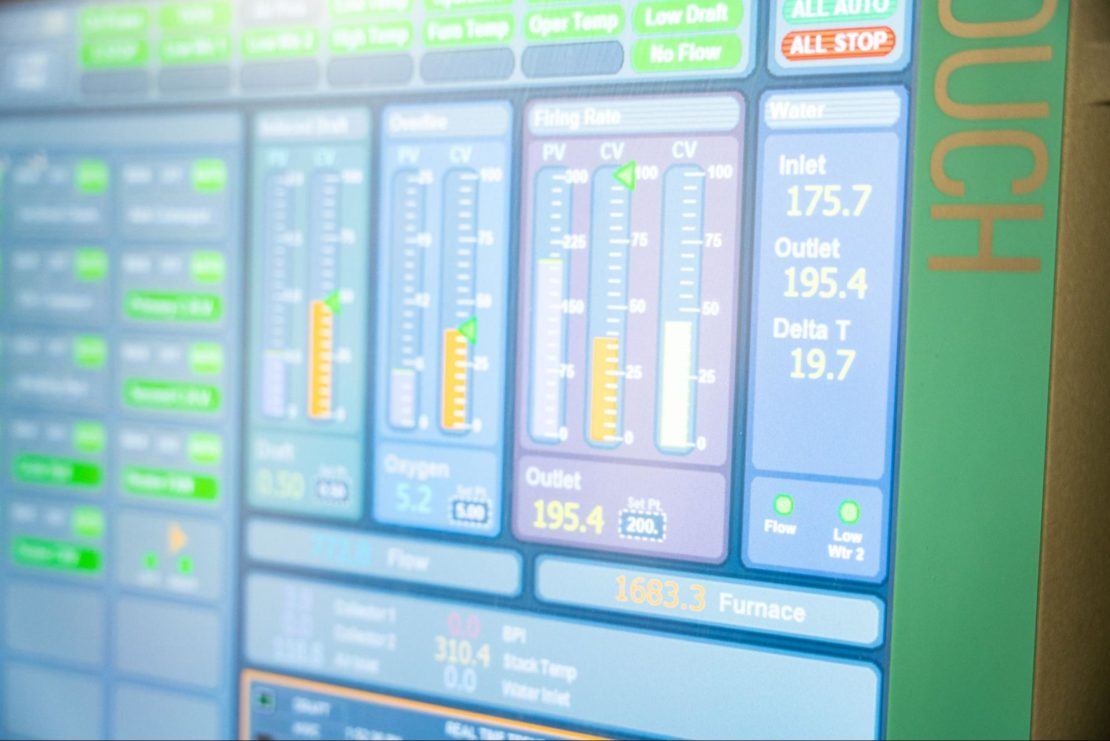 A greenhouse environmental controller touchscreen allows growers to easily monitor their crops and quickly make changes.
