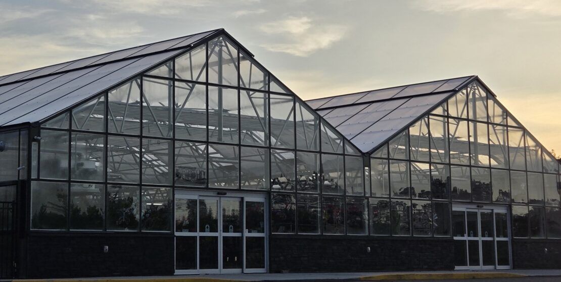 Two Vail greenhouses at Koch's Hardware in Milaca, MN