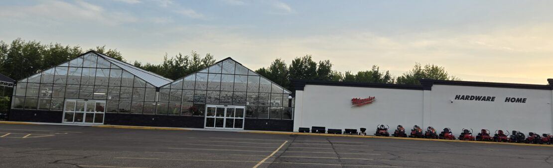 The Vail greenhouses at Koch's are attached to the main store for customer convenience.